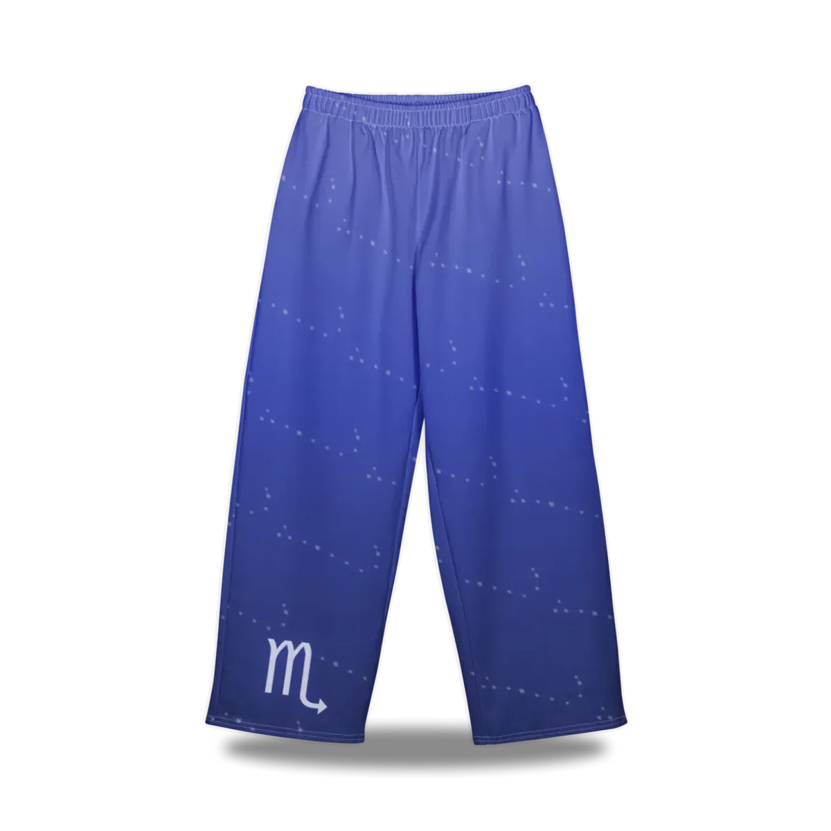 Scorpio Zodiac Lounge Pants in Royal Blue, front view