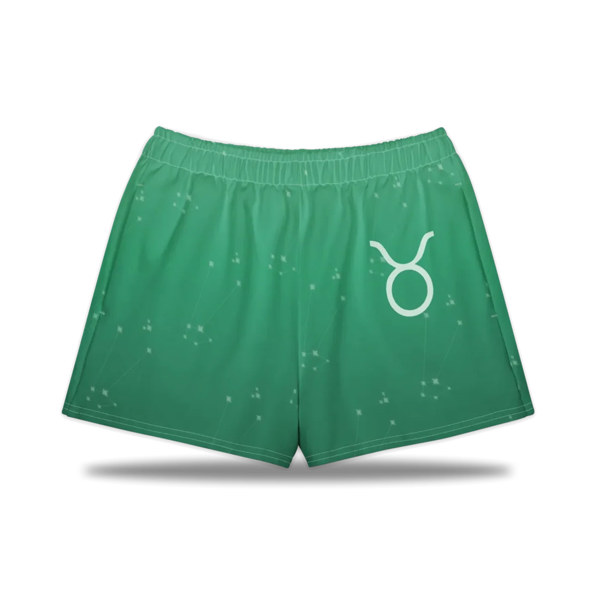 Taurus Zodiac Lounge Shorts in Jungle, front view