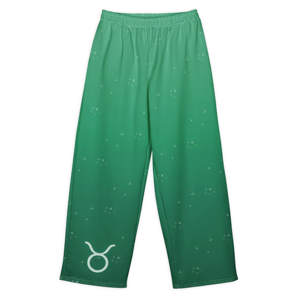 Taurus Zodiac Lounge Pants in Jungle, front view