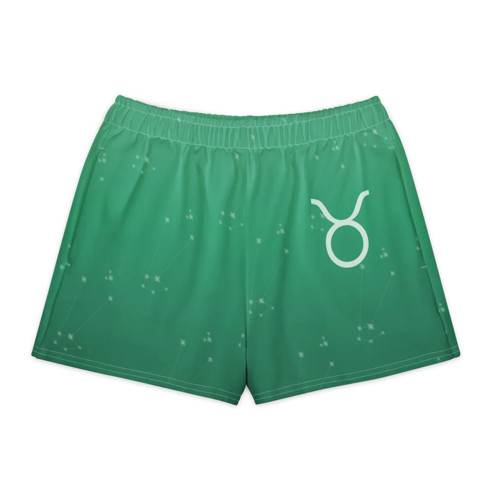 Taurus Zodiac Lounge Shorts in Jungle, front view
