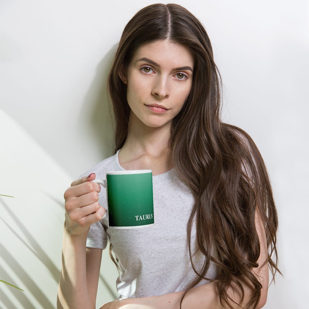 Taurus Zodiac Mug in Jungle in a lifestyle setting