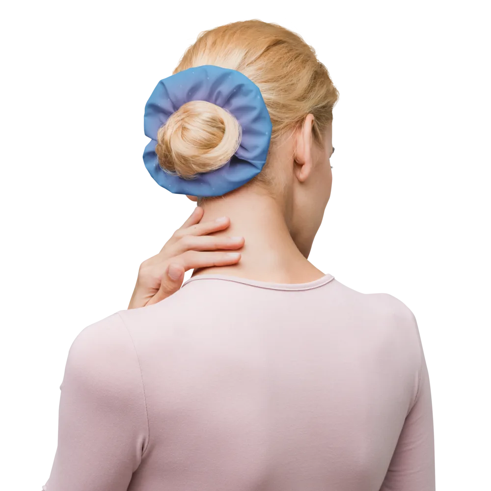 Libra Zodiac Scrunchie in Rose Sky