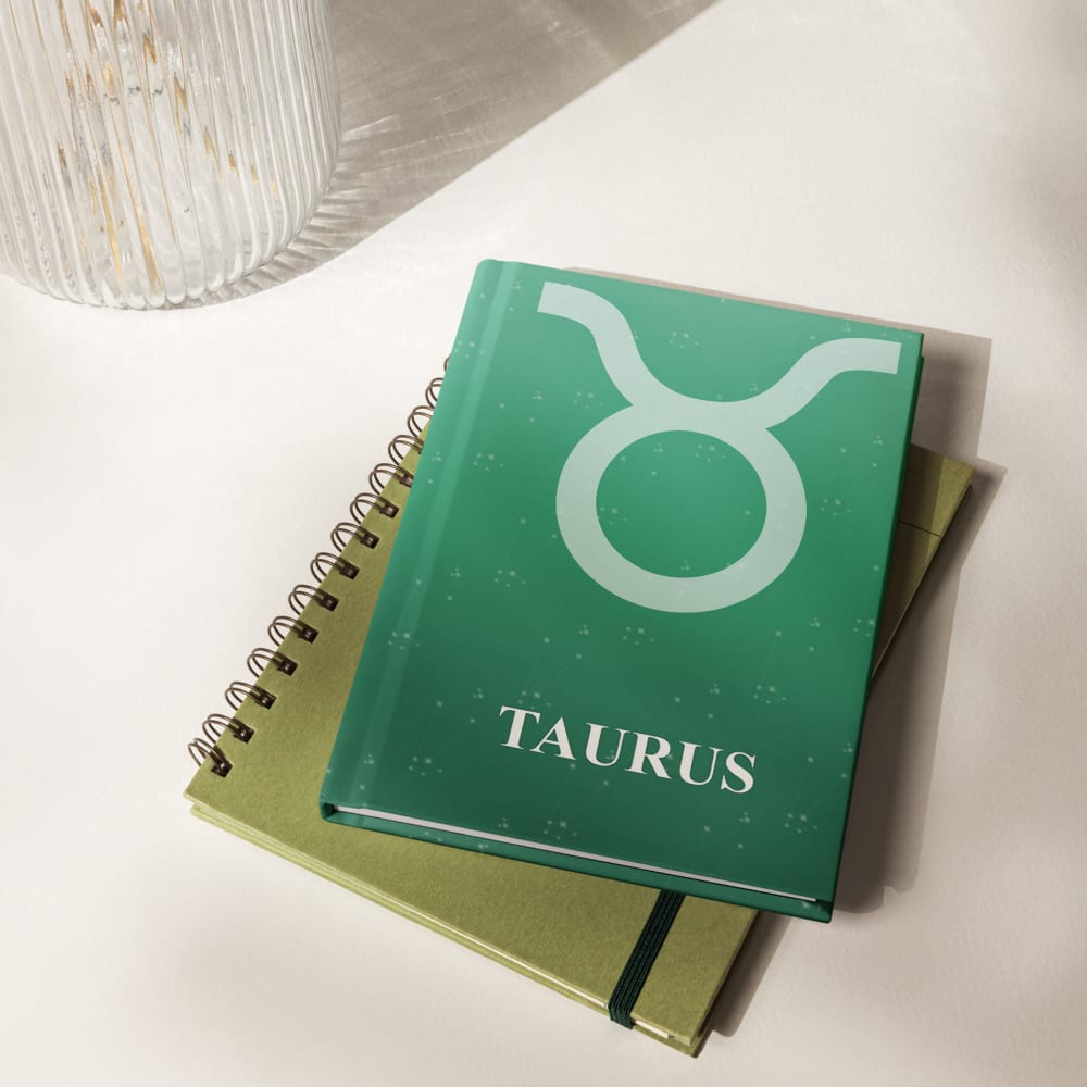 Taurus Zodiac Journal in Jungle in a lifestyle setting